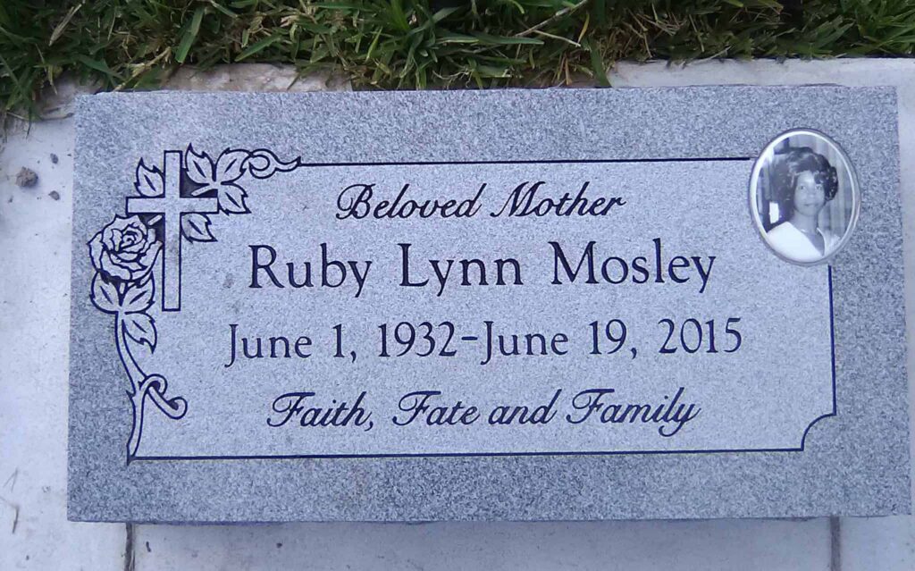 examples of flat grave markers for every style