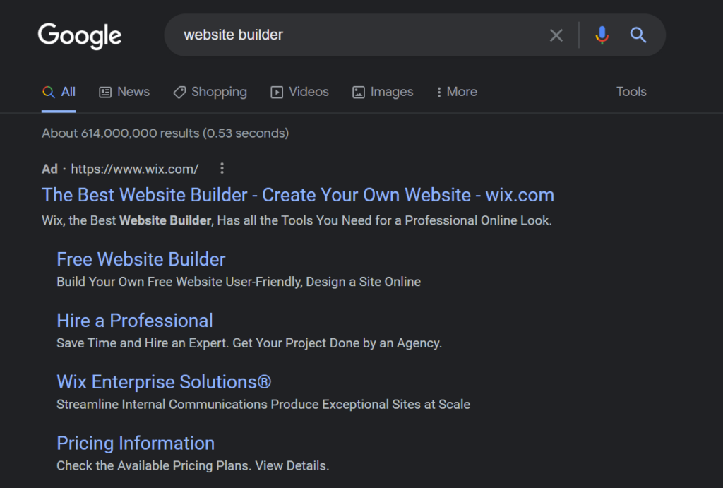 examples of good advertising copy for google ads