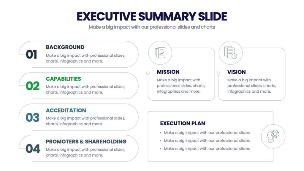 examples of helpful previews summaries and transitions in presentations