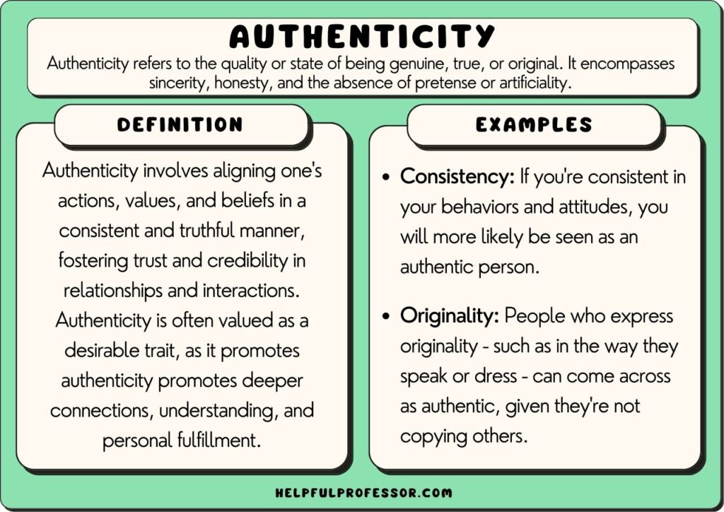 examples of how to be yourself authentically