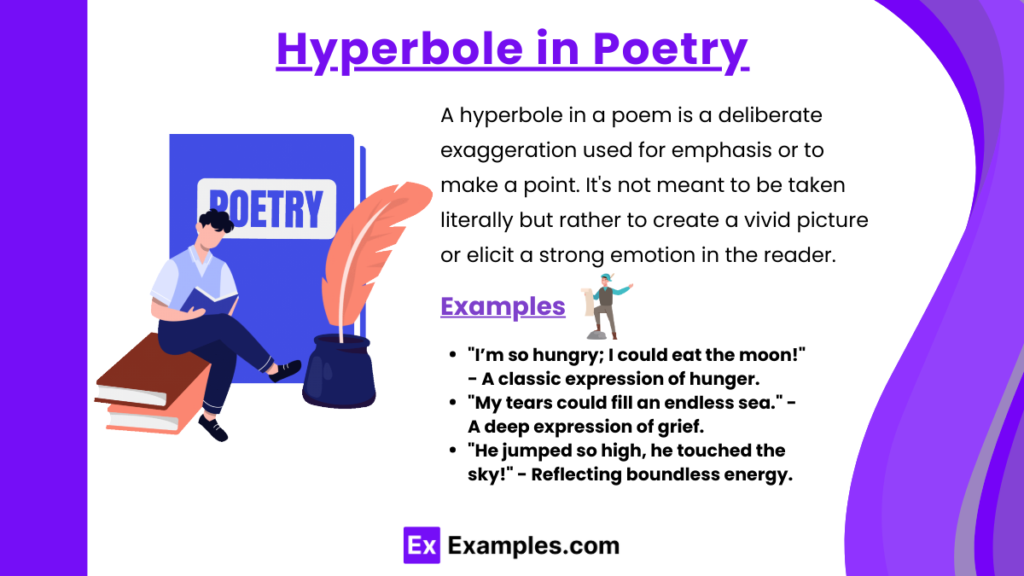examples of hyperbole in poem analysis