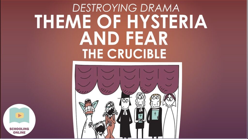 examples of hysteria in the crucible explained