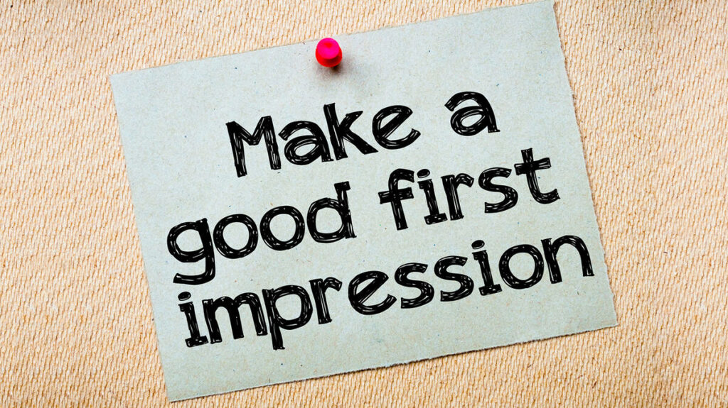 examples of impression in a sentence explained