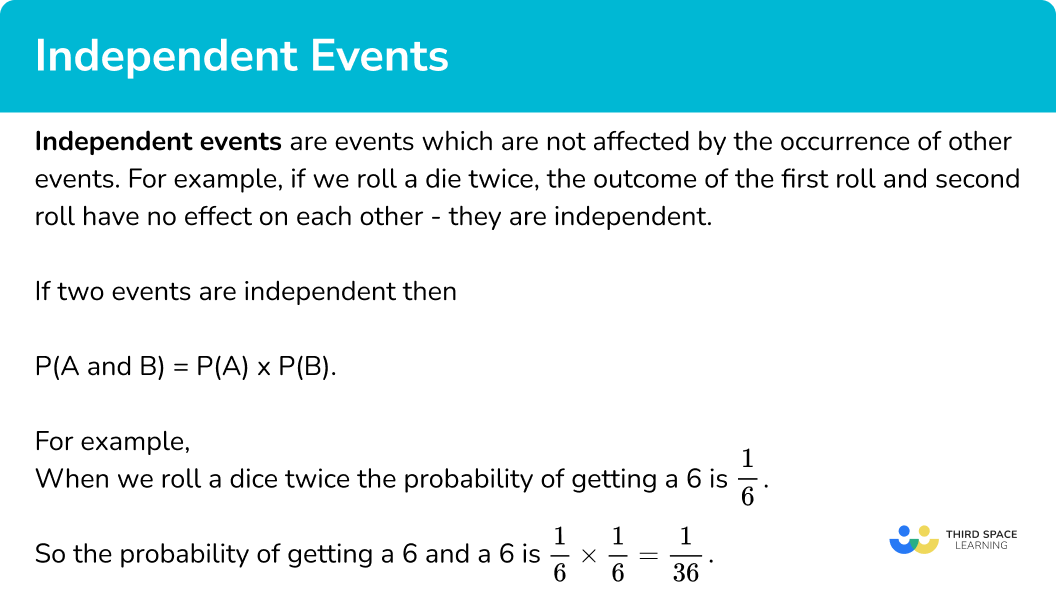 examples of independent events in probability