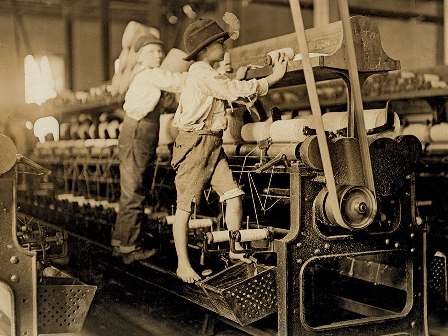 examples of industrial machinery enhancing productivity