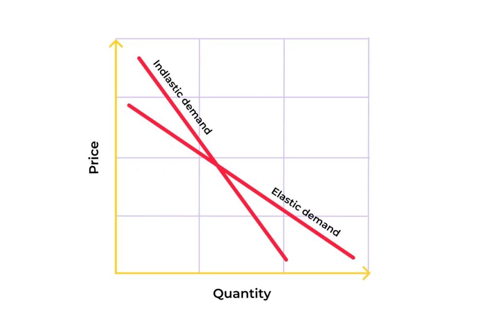 examples of inelastic vs elastic demand explained