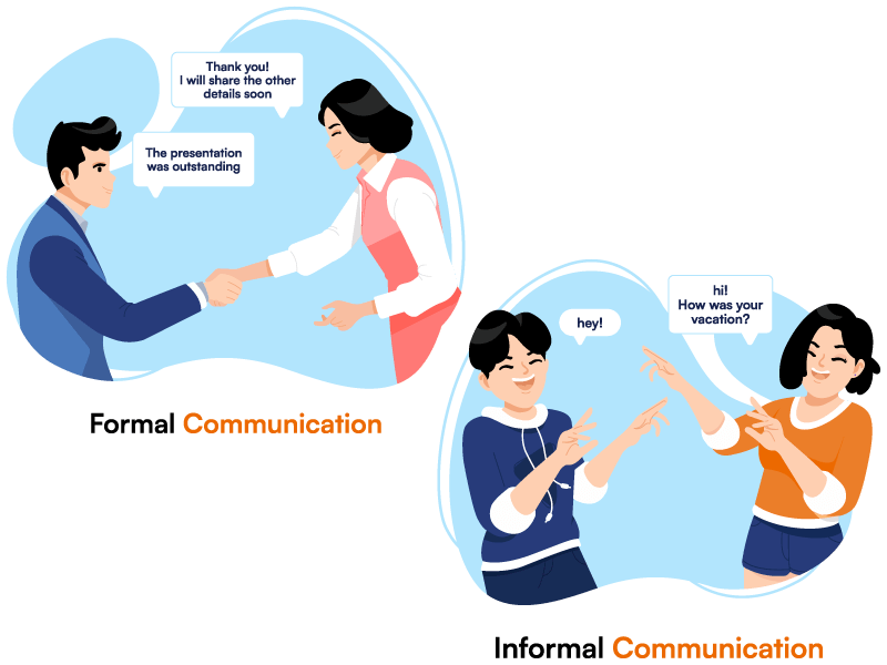 examples of informal communication in the workplace