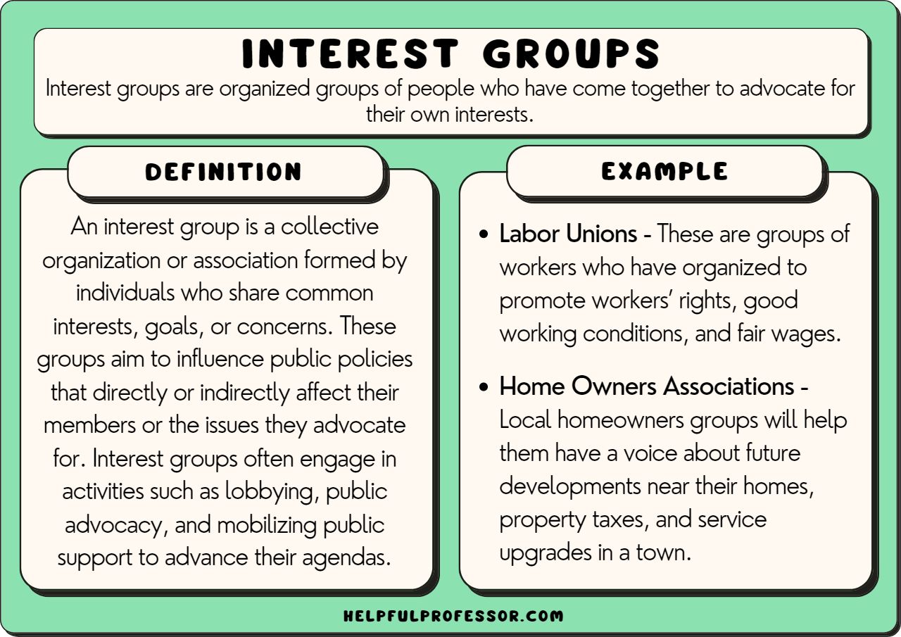 examples of interest groups shaping policy