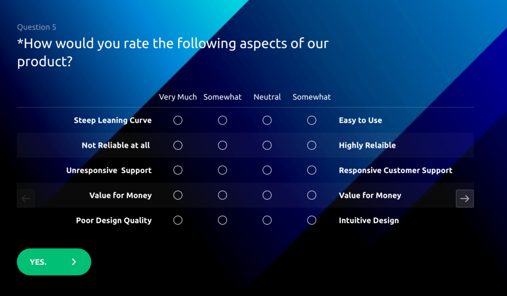examples of interval survey questions for feedback