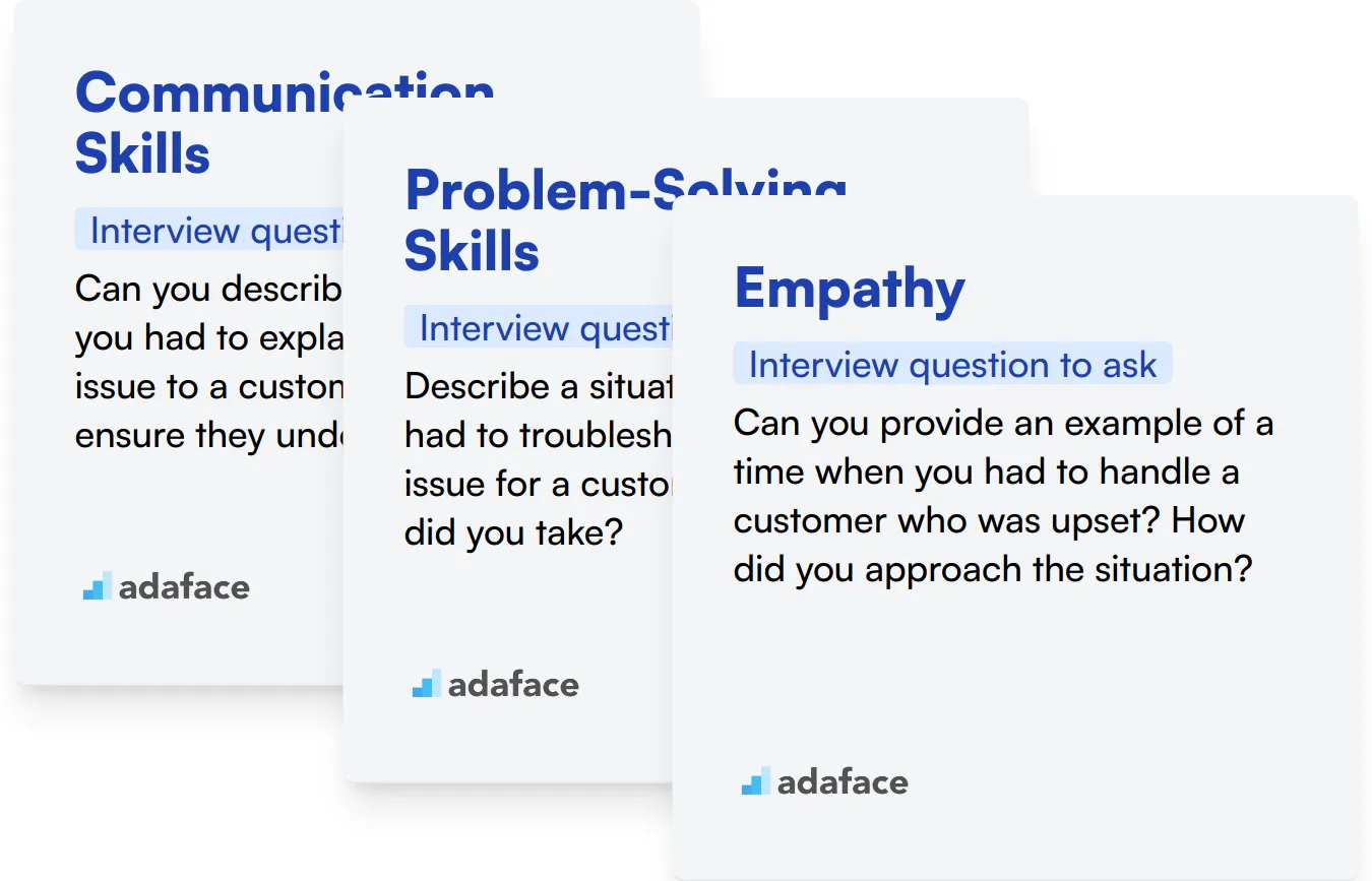 examples of interview skills and customer service skills