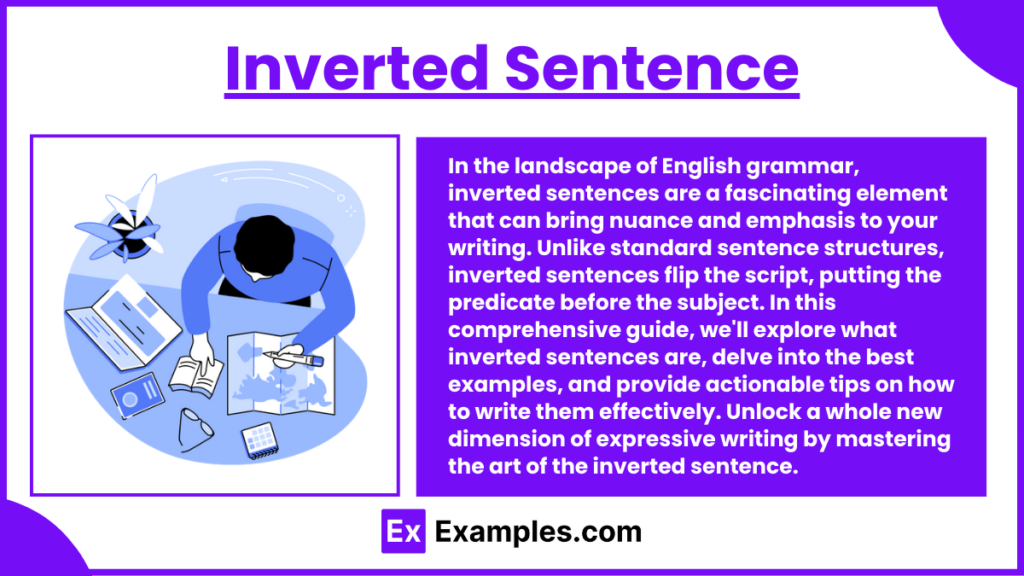 examples of inverted sentences to enhance your writing