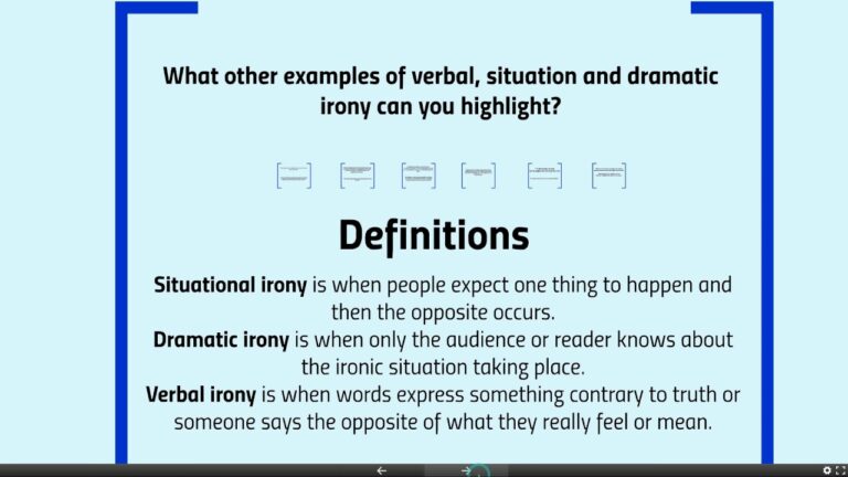 Examples of Irony in