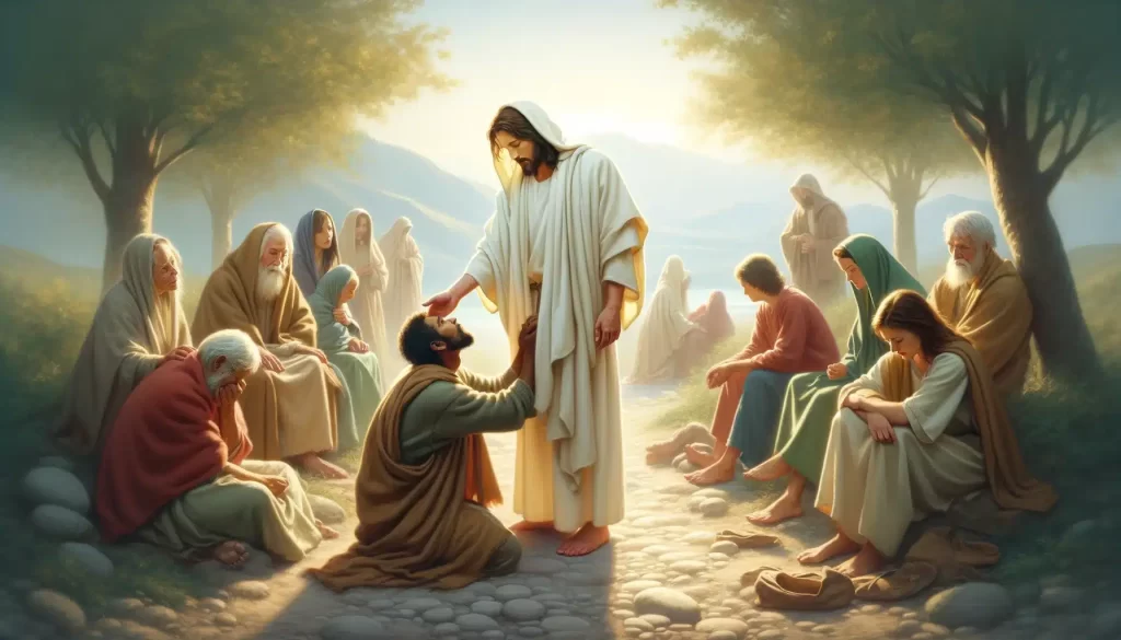 examples of jesus showing mercy in action