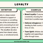 examples of loyal relationships and brands