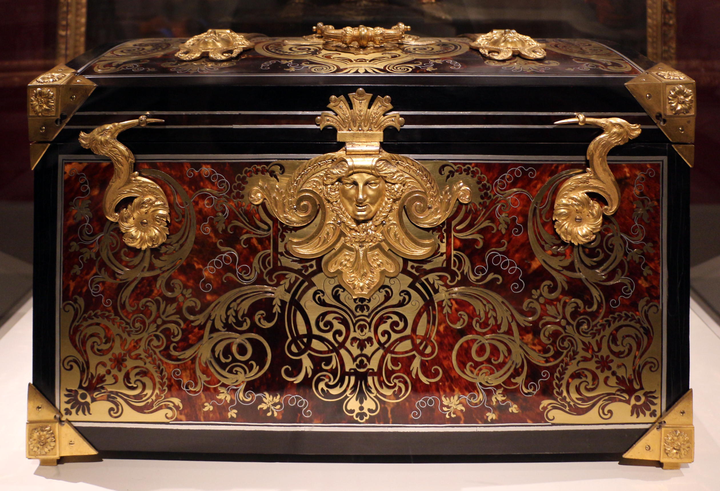 examples of marquetry in furniture and art