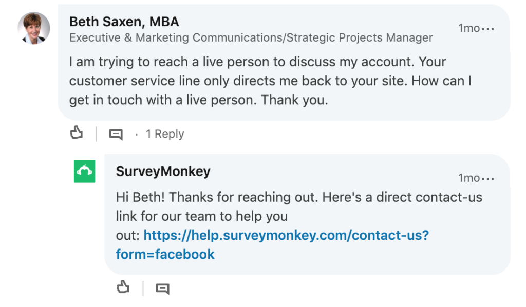 examples of negative comments on social media