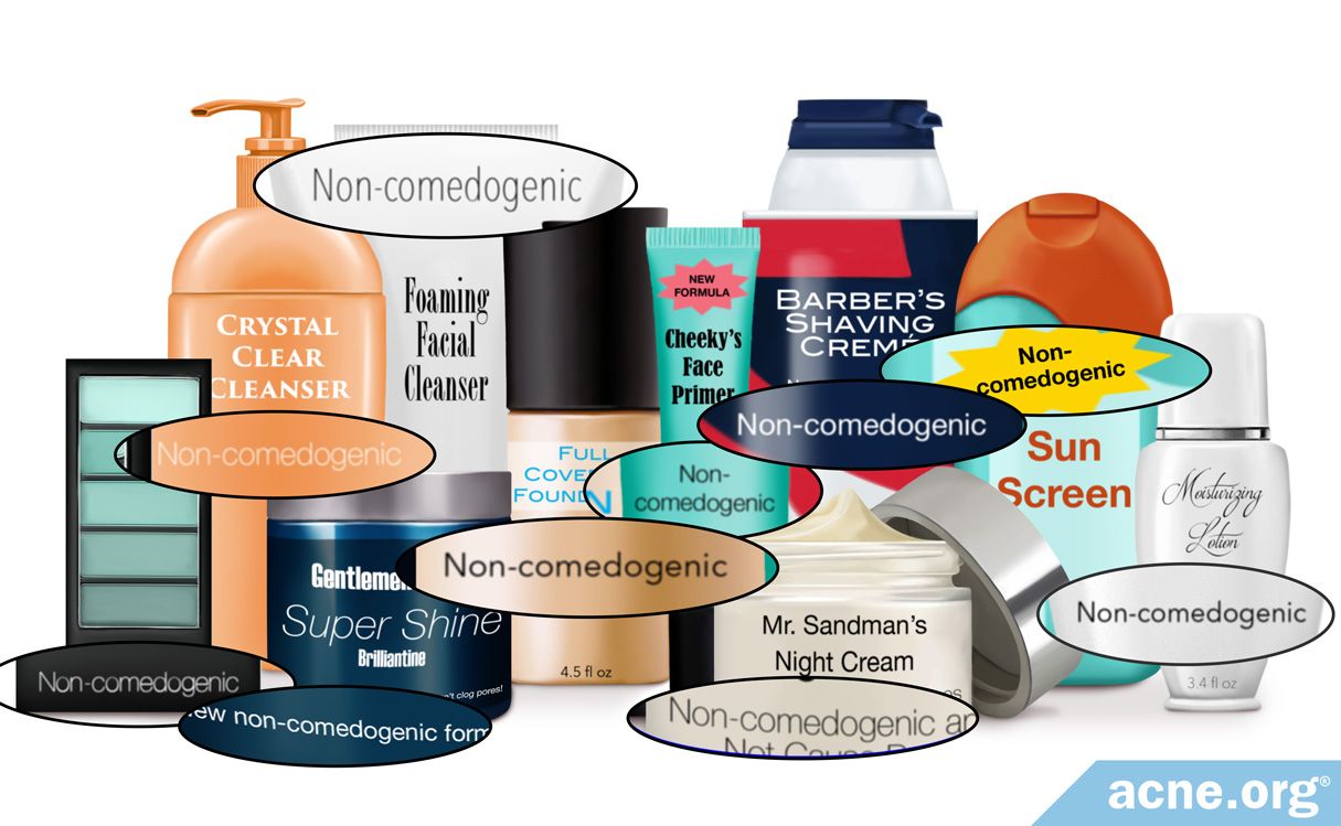 examples of non comedogenic ingredients what to avoid