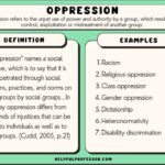 examples of oppression and their impact
