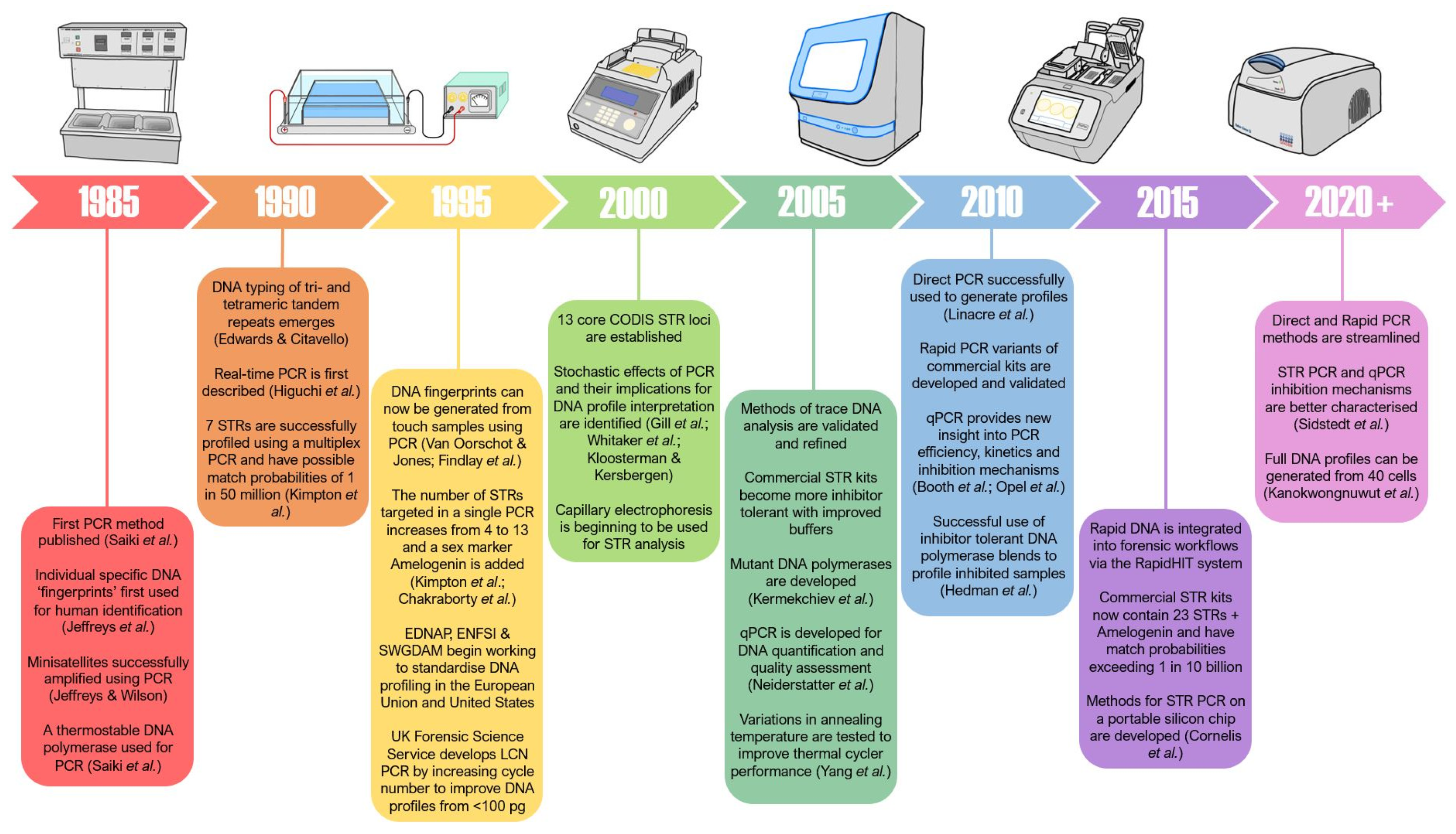 examples of pcr in medicine and forensics
