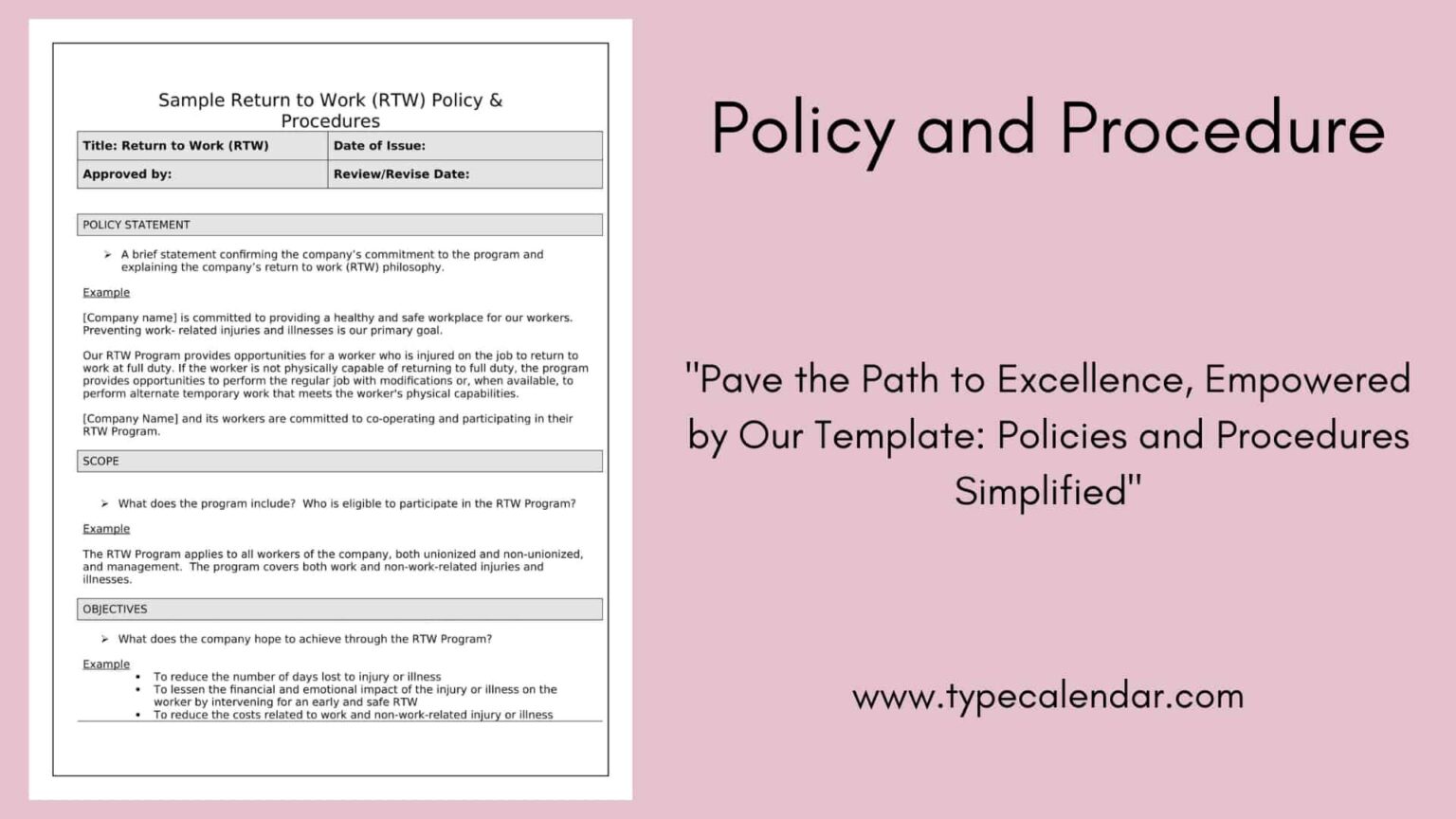 Noification Policy Examples Examples of Policies and Procedures for Effective Operations
