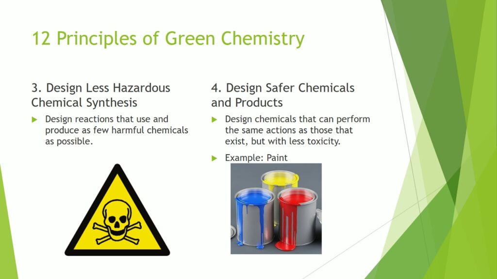 examples of the 12 principles of green chemistry in action