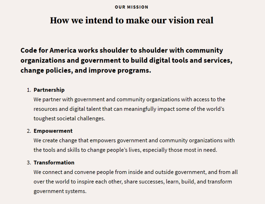 examples of the best nonprofit mission statements