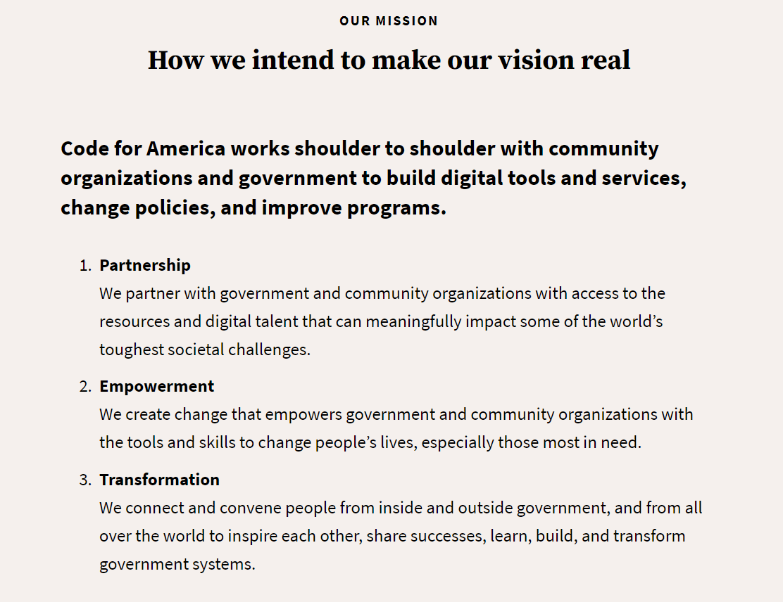 examples of the best nonprofit mission statements