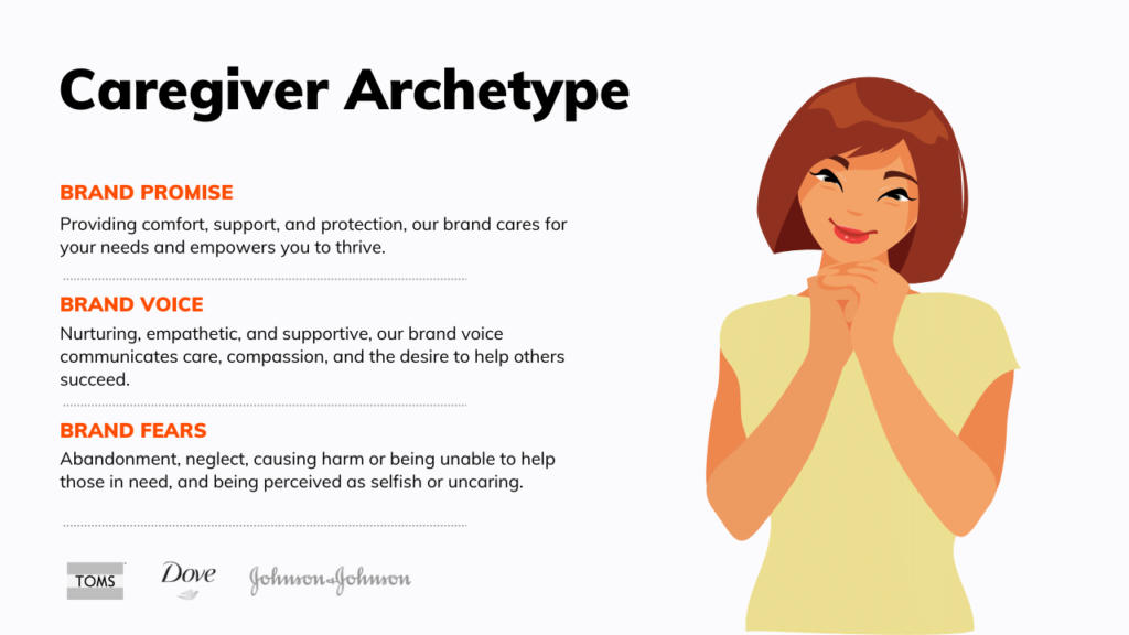 examples of the caregiver archetype in everyday life