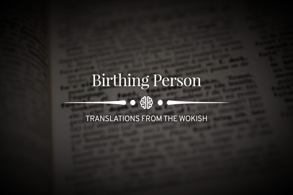 examples of the term birthing person in modern language