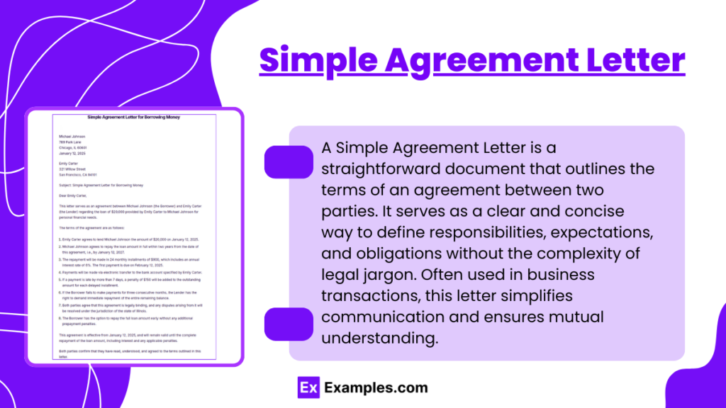 examples of when a contract has to be in writing