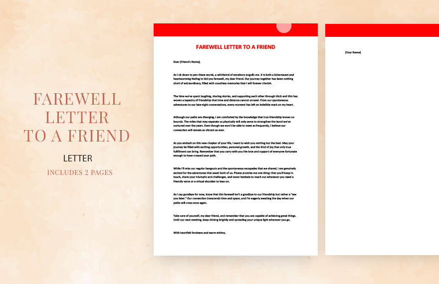 friendly letter example to strengthen connections