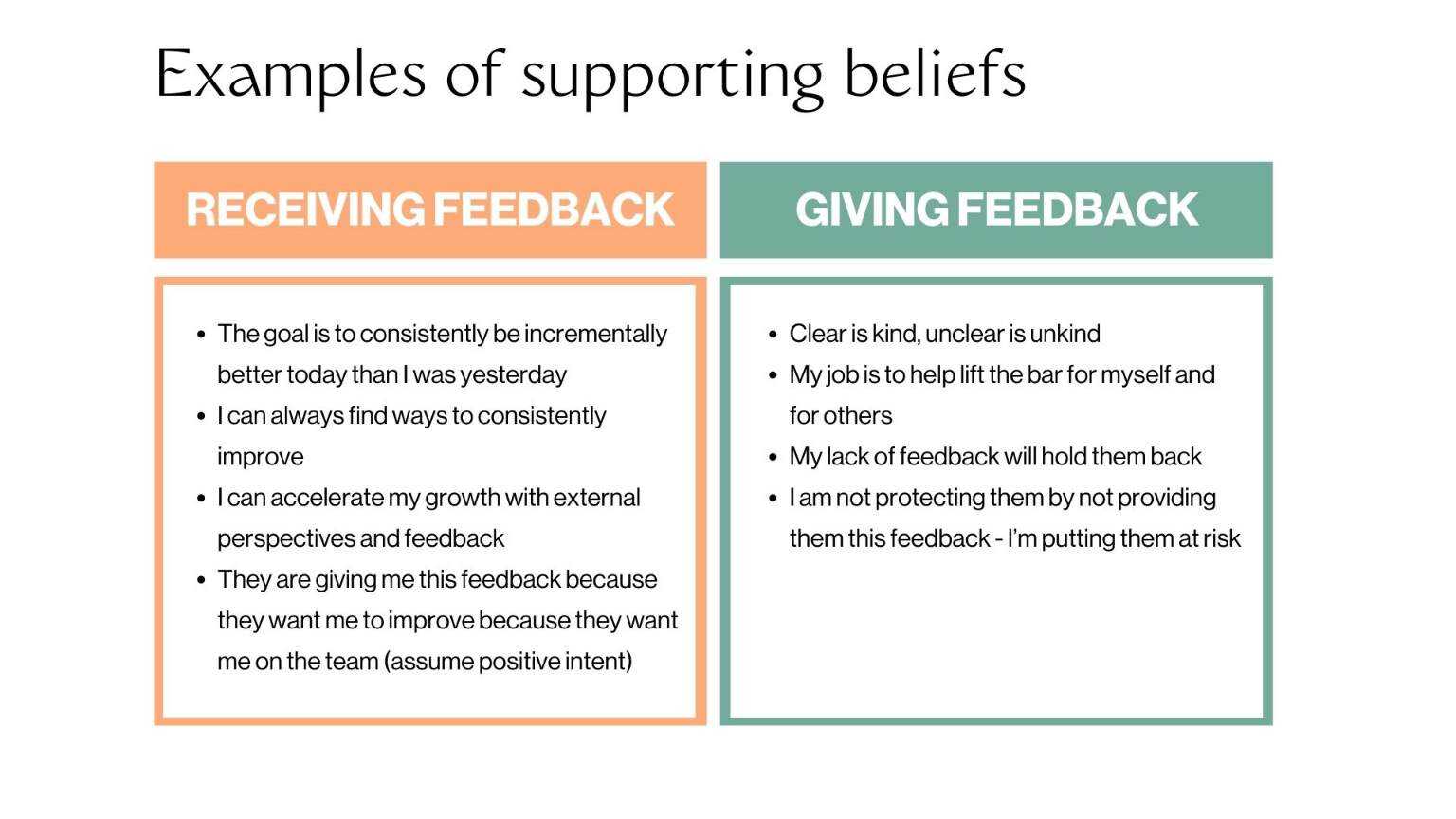 giving constructive feedback examples for growth