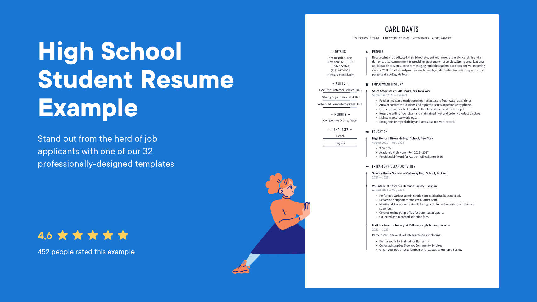 high school resume examples for students