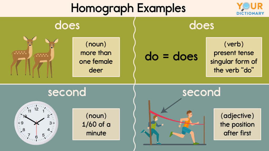 homographs examples that clarify meaning in context