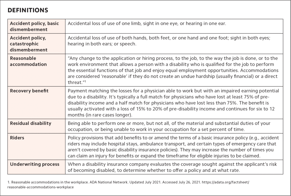 how disability insurance works key examples