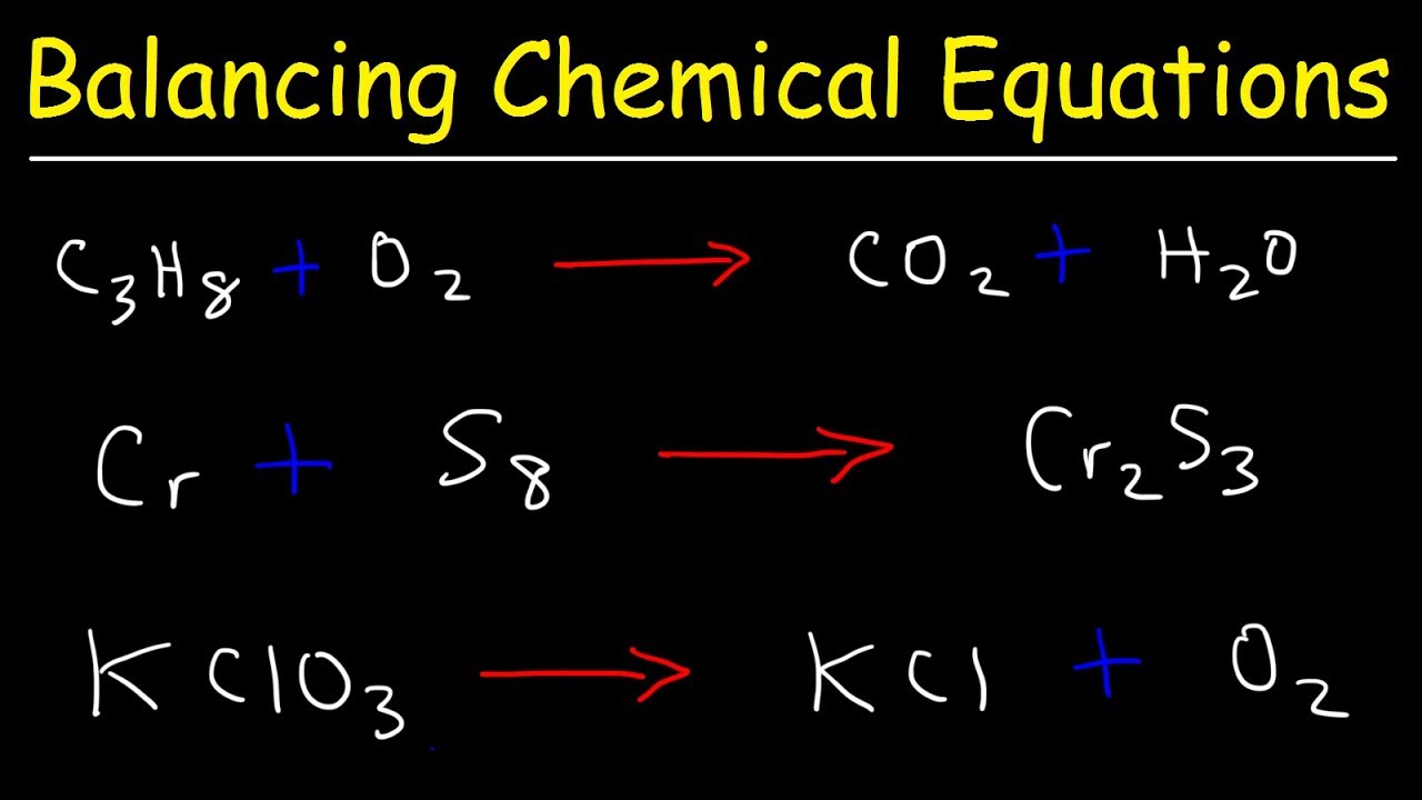how to balance chemical equations key examples