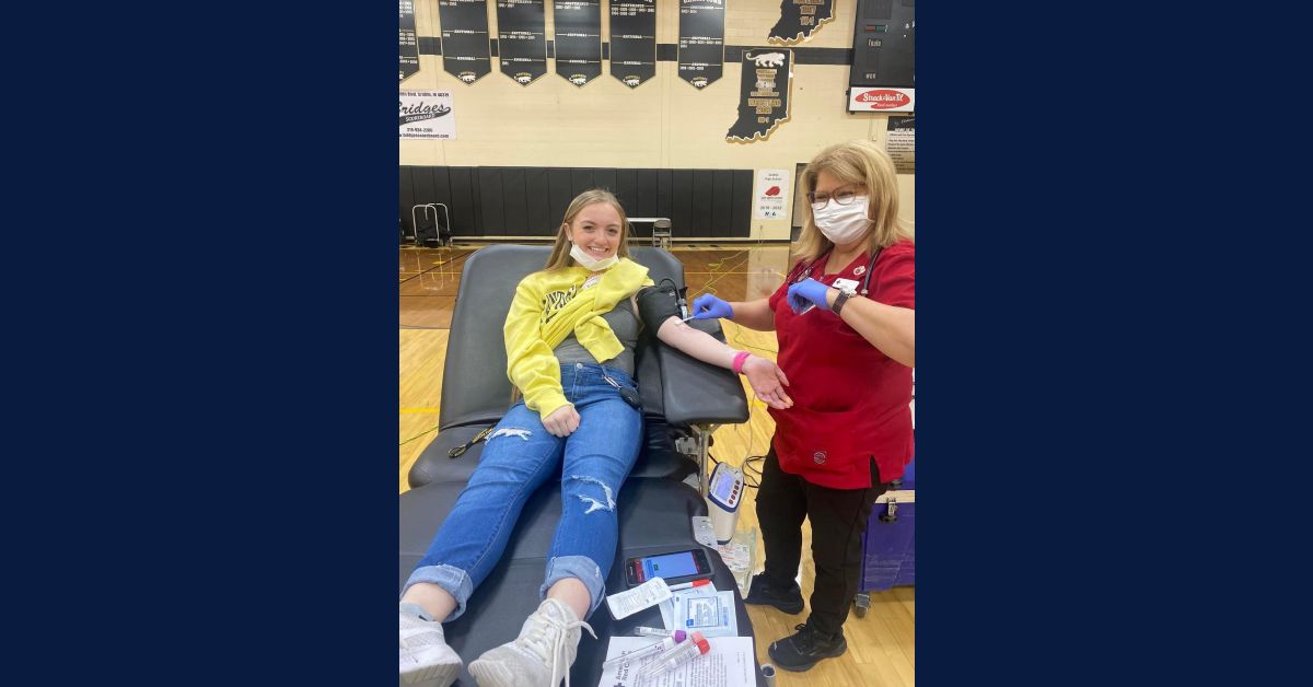 jennas leadership in planning a successful community blood drive
