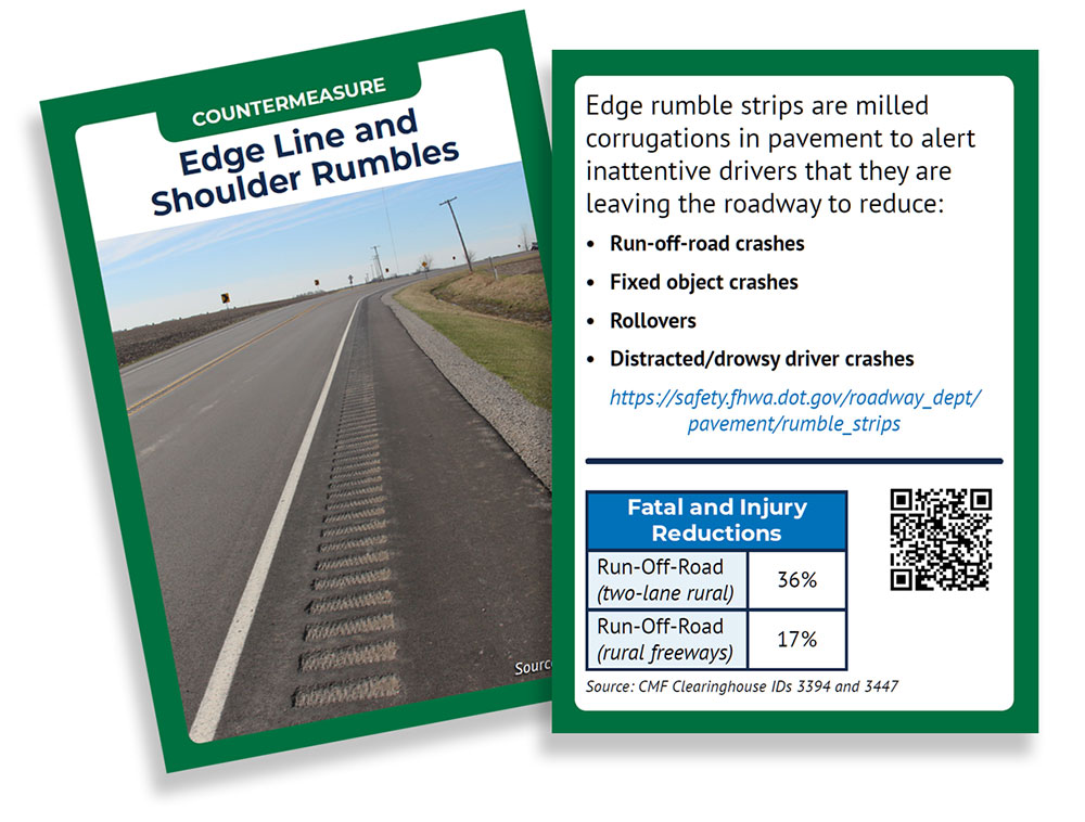 jersey barriers breakaway signs milled rumble strips examples