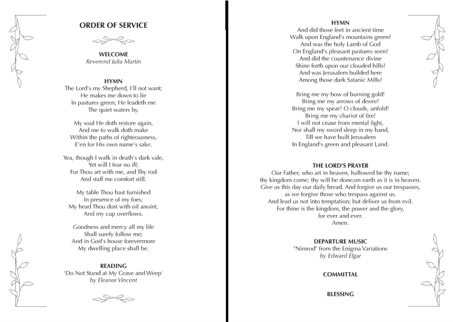 How To Conduct A Funeral Service For A Non Christian