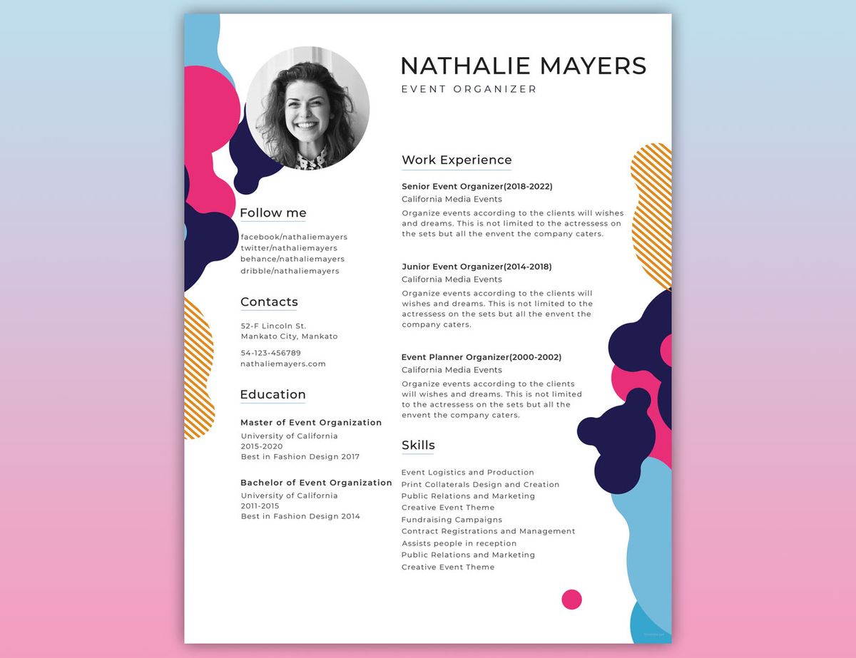 standout examples of a graphic designer resume