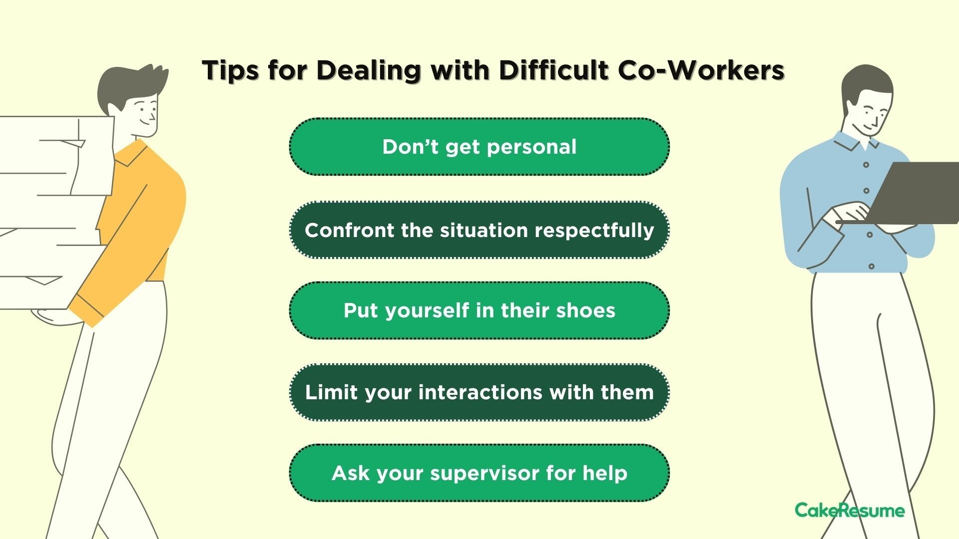 strategies on how to deal with difficult coworkers