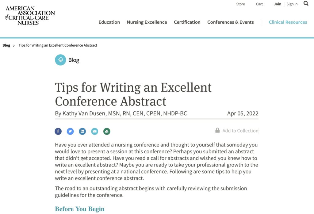 tips on how to write an abstract for a conference