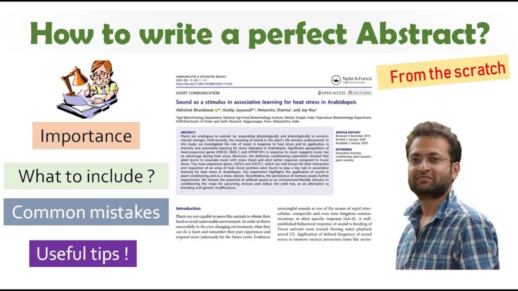 tips on how to write an abstract successfully