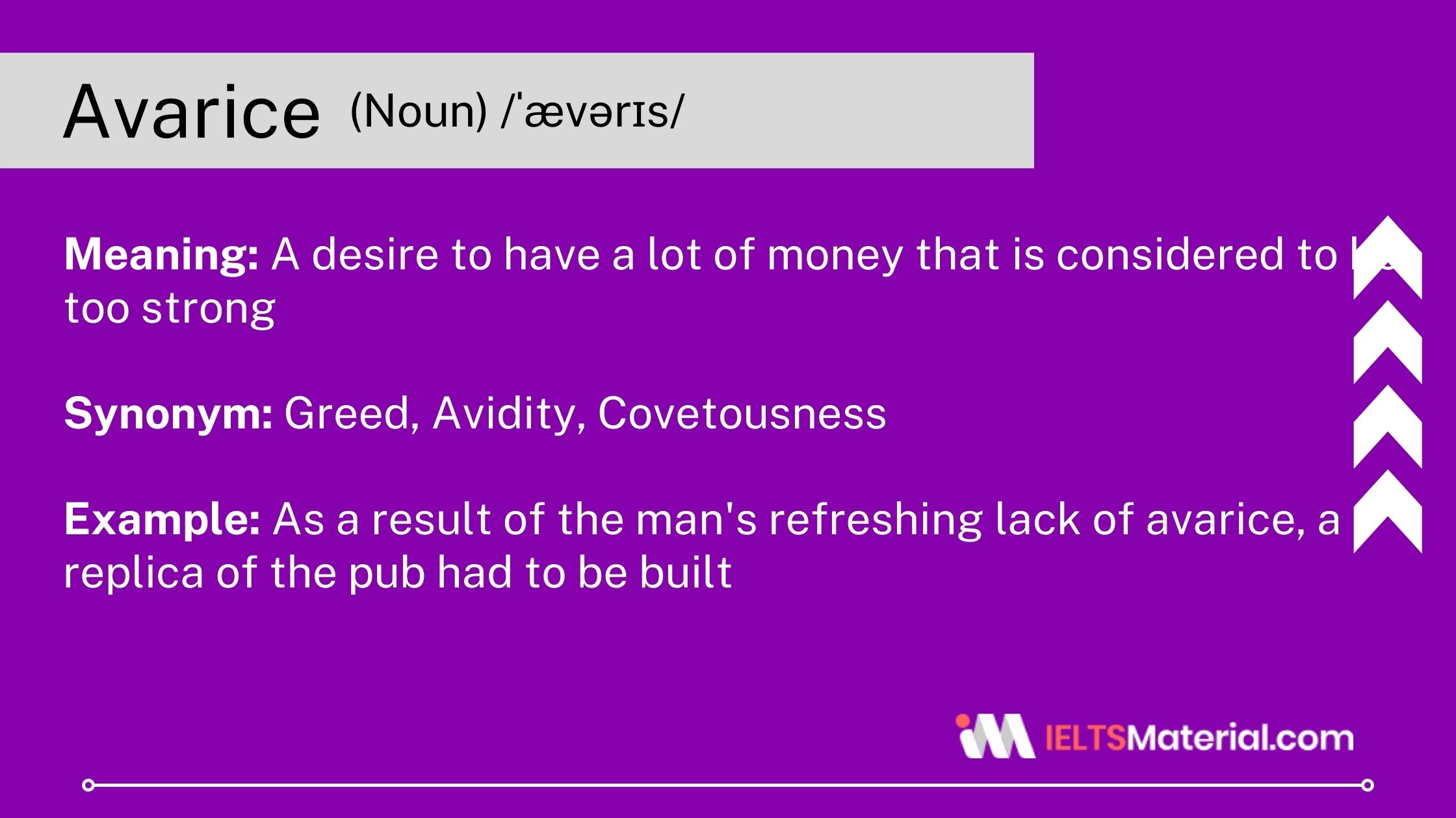 using avarice in a sentence key examples and insights
