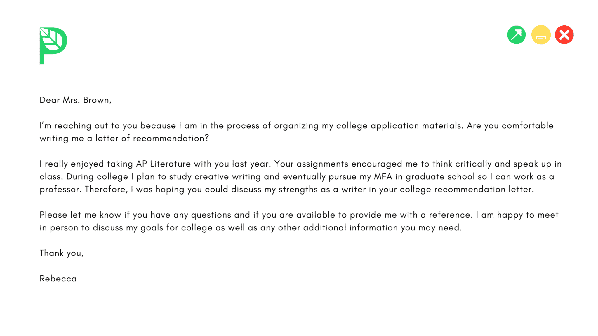 ways to ask for a letter of recommendation