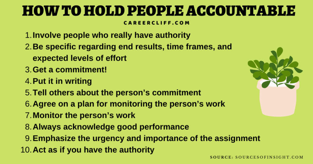 ways to hold someone accountable in a relationship